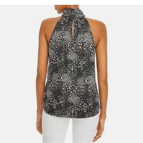 Joie | Erola Mock Neck Animal Print Halter - Size L - Picture 3 of 7